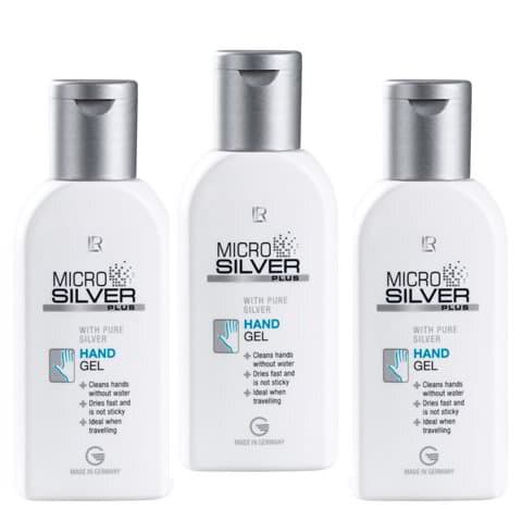 Хигиенен Гел за Почистване на Ръцете Microsilver Plus Троен Комплект